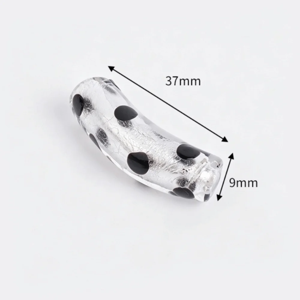 With Hole Curved Glass Beads 37 Styles Handmade Fired Lampwork Beads bracelet necklace making Colorful for 20pcs