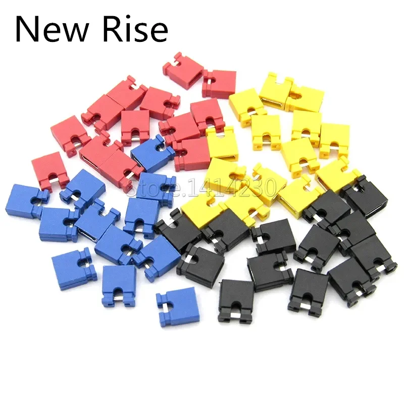 100PCS 2.54mm Jumper Cap Pin Header Jumper  Blocks Connector For Circuit Board 2.54 Spacing