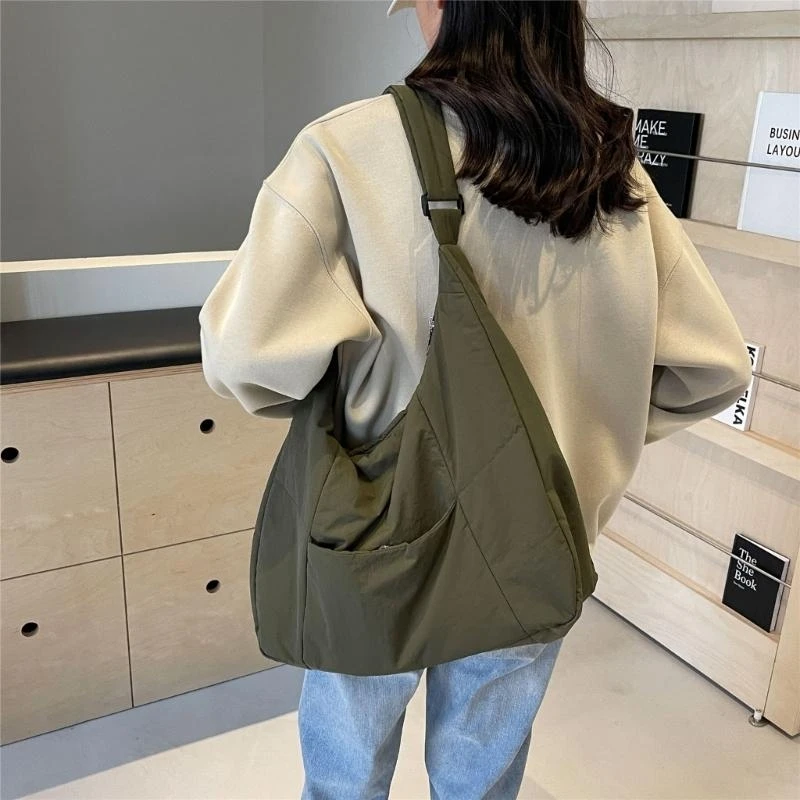

X7XC 2024 Quilted Underarm Bag Shoulder Bag Crossbody Bag Tote Bag Nylon Handbag