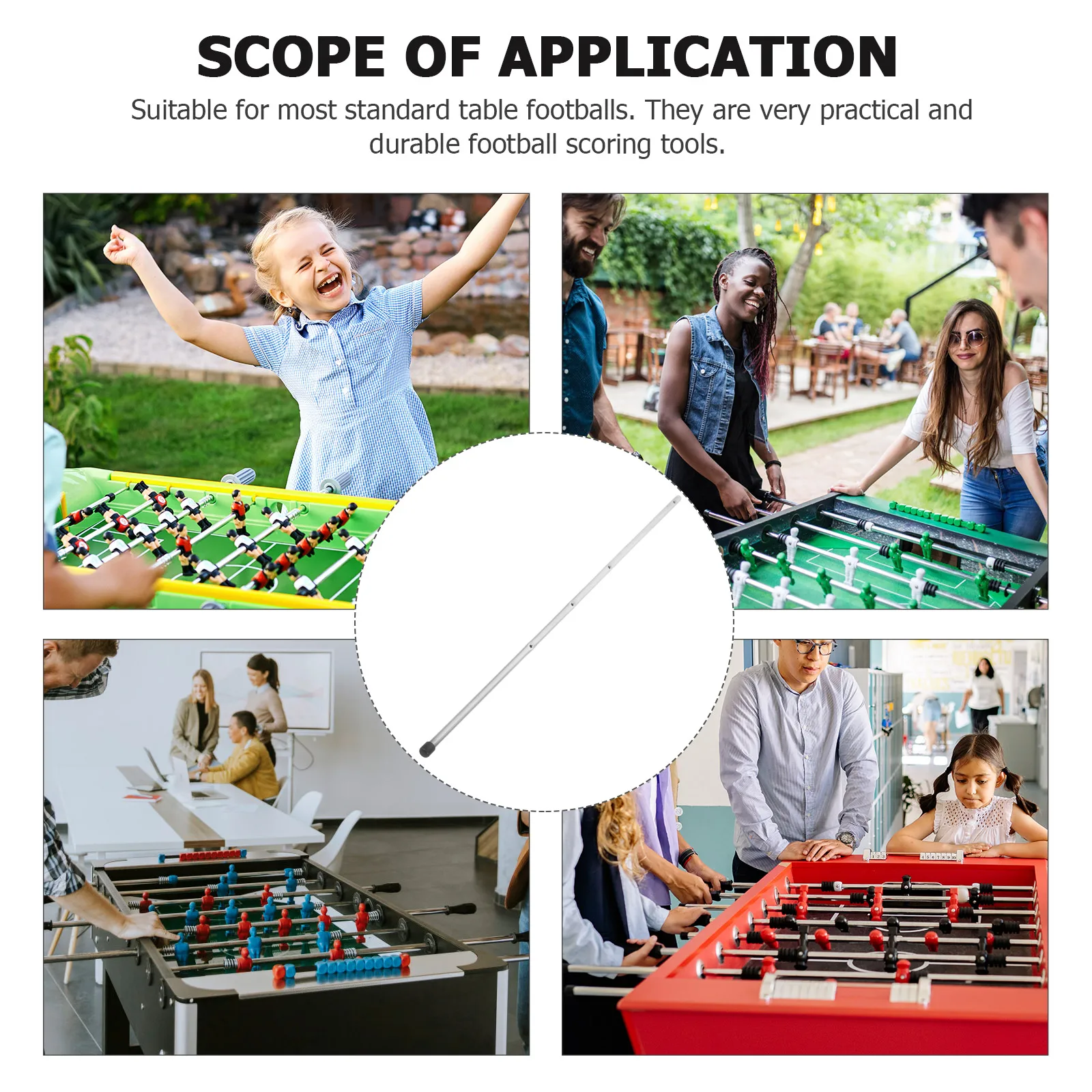 

Reliable Iron Rod Football Machine Handle Table Soccer Accessory Easy Operation For Teens And Adults
