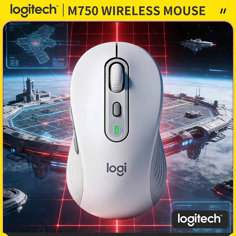 

Эргономичная бесшумная Bluetooth-мышь M750 — 90% снижение шума, резиновые накладки, двойное подключение, 24 месяца автономной работы, мультиплатформенная совместимость