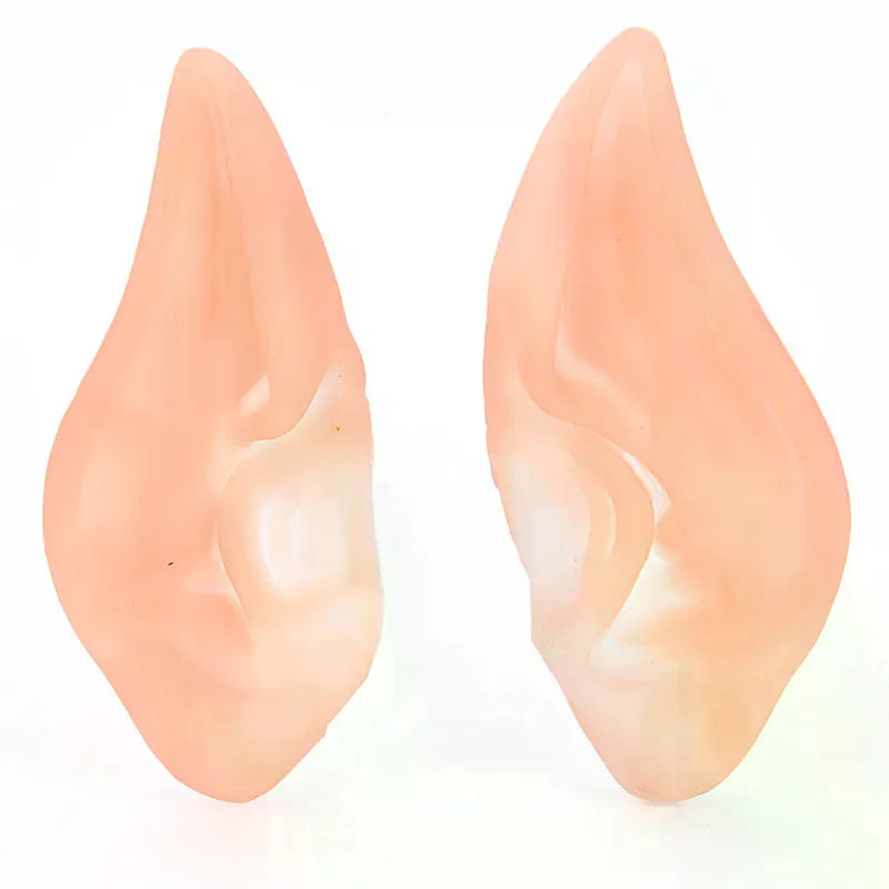 1 Pair Halloween Party Cosplay Accessories Latex Soft Pointed Prosthetic Wizard Elf Fairy Hobbit Vulcan Spock Costume Tips Ears