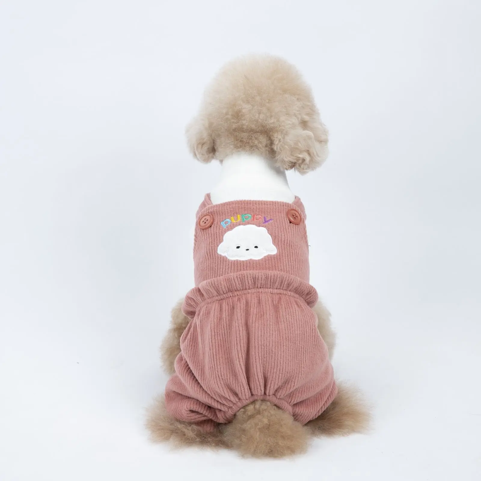 Autumn and Winter Pet Dog Clothes Cute Bear Overalls Thickened Four-legged Clothes Dog Sweater Puppy Teddy Costume Dog Costumes