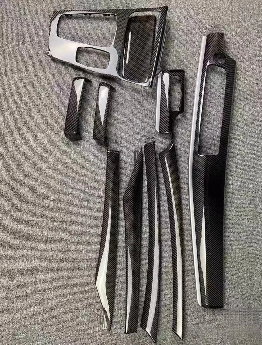 

Для F07 внутренняя замена из настоящего углеродного волокна, модифицированная пленка для центрального управления переключением передач для BMW 5 серии GT 2009-2017