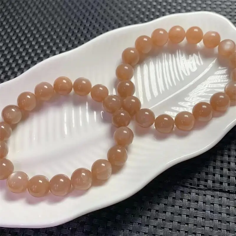 11.5MM Natural Sunstone Bracelet Gemstone Crystal Healing Gemstone Fashion Reiki Bracelet Jewelry Gift 1PCS