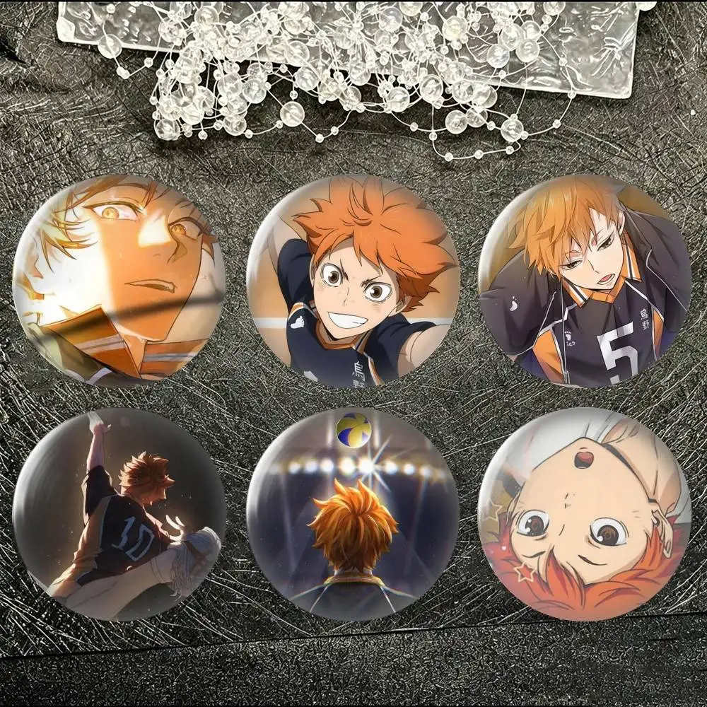 Haikyuus Shoyo Hinata Tin badges in 25/32/44/58/75mm, brooch pins for accessories & gifts,Souvenir.