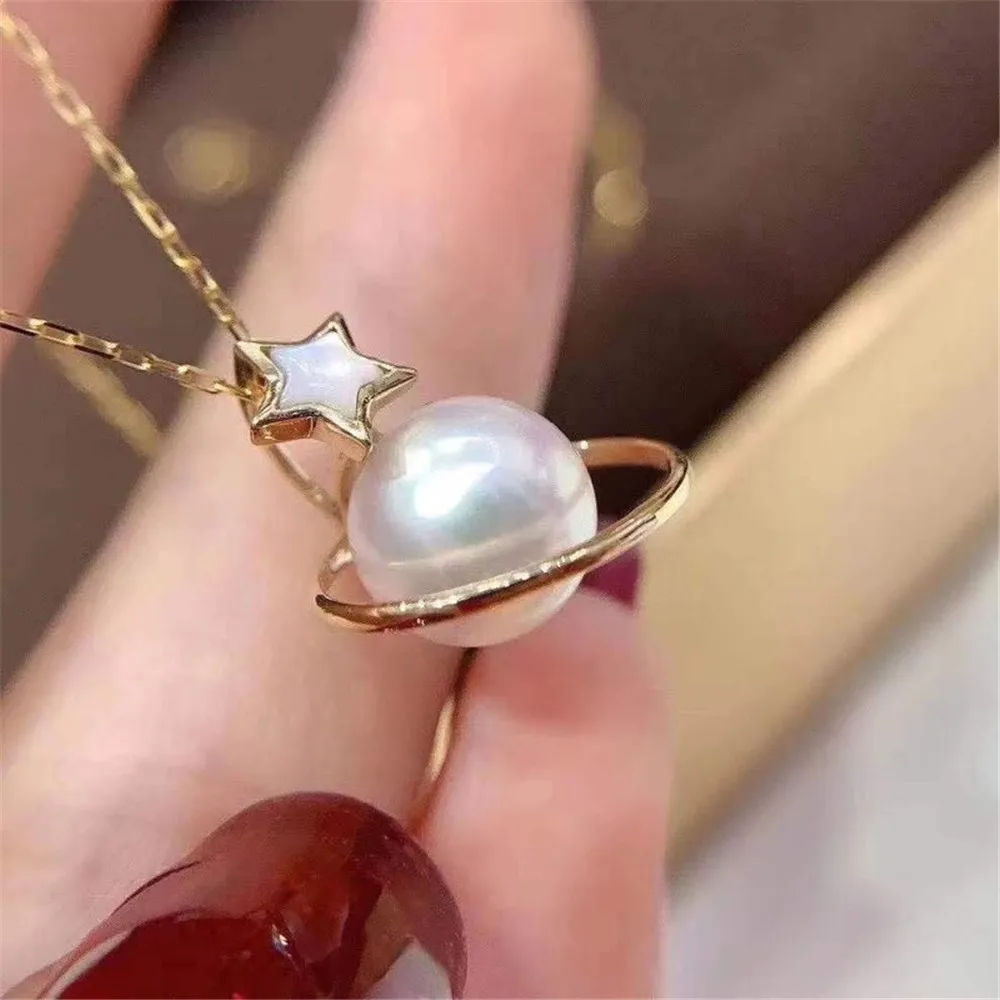 925 Stamped Alloy Gold Plating Pearl Pendant Setting DIY Jewelry Findings, Craft Supplies for Handmade Pendant Accessory