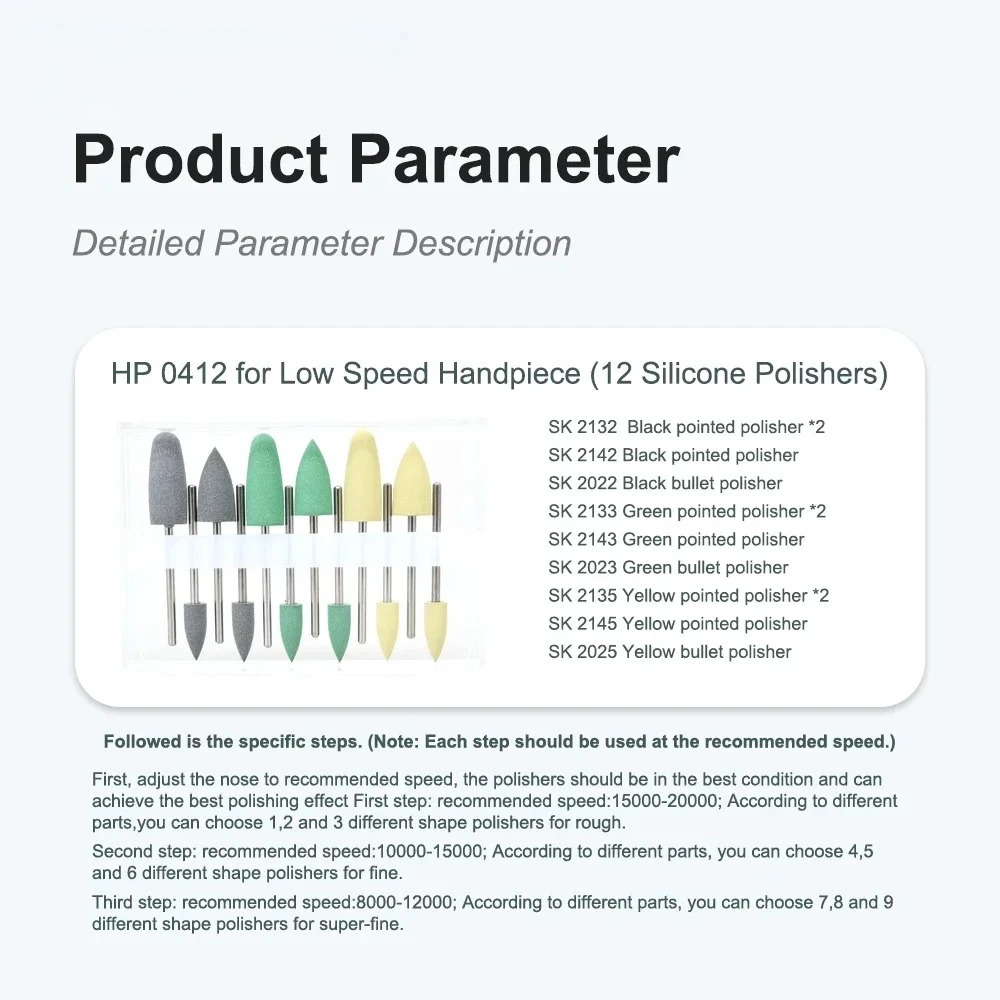 

ELIJAH 120 шт./10 коробок, стоматологические полировочные насадки из силиконовой резины для полировки полимерных материалов, фарфора, циркония, зубных протезов, инструменты для полировки в стоматологии