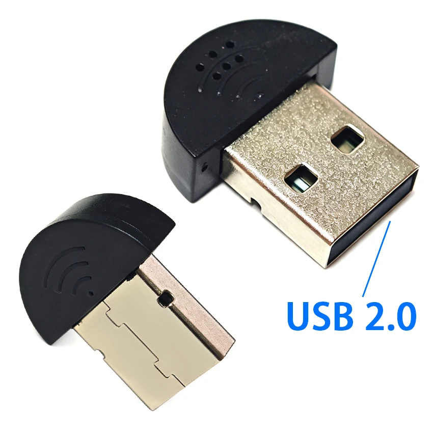 Mini Microphone USB2.0 Portable Omni-Directional Stereo Adapter For Laptop PC Computer Chatting Online Meeting For MSN/Skype