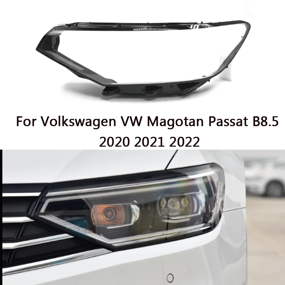 For Volkswagen VW Magotan Passat b8.5 2020 2021 Front Headlamp Lens Cover Headlight Glass Lamp Shell Transparent Lampshade