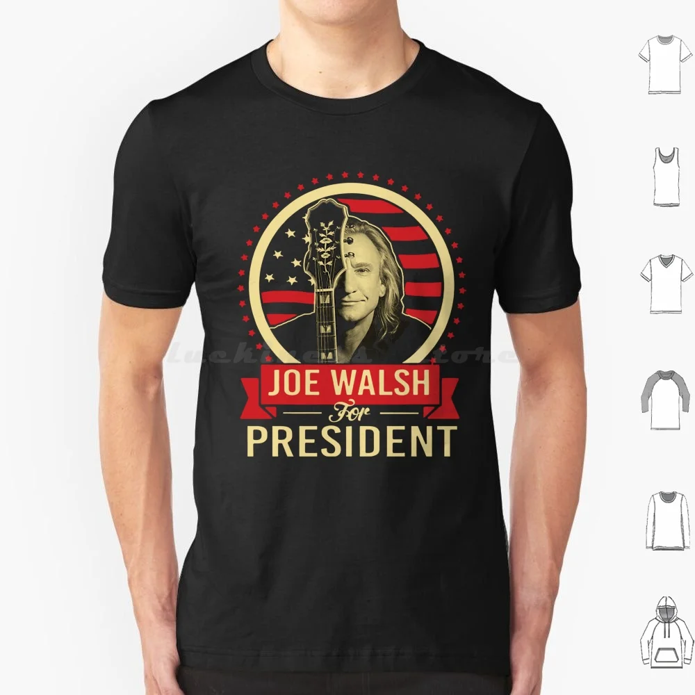 

Joe Walsh For President Men's Black Shirt T Shirt Big Size 100% Cotton Joe Walsh President Mens Black
