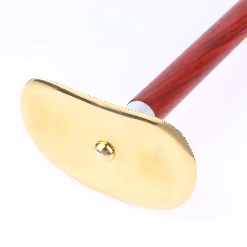Gua-Sha-Tool aus Holz und Messing – Natürliche Massage für Gesicht/Körper, Lymphdrainage, Hautpflege & Schmerzlinderung – Detail 12
