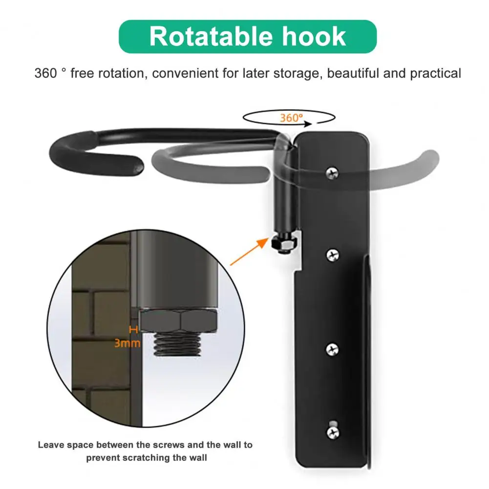 Bicycle Hook Rack Easy Installation Bike Rack Vertical Bike Display Rack for Garage Wall Mount Helmet Hanging Hook Universal