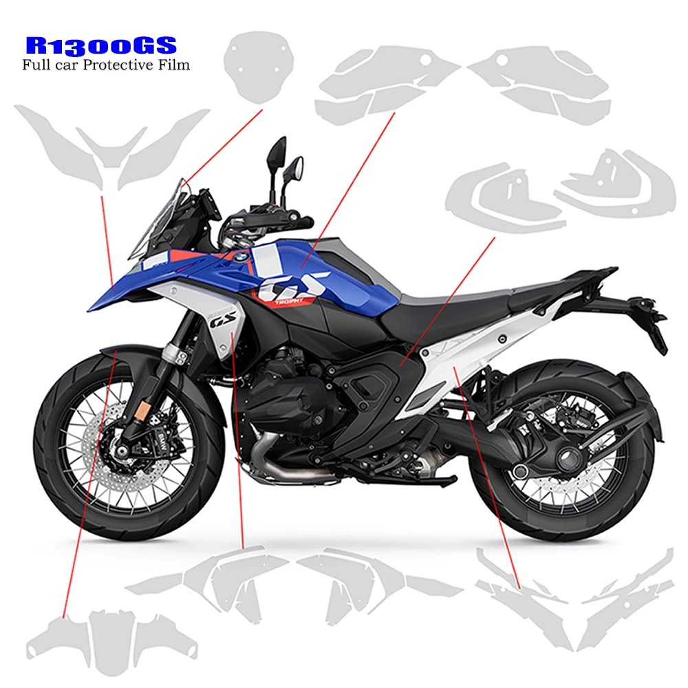 

Мотоциклетный ТПУ для BMW R 1300GS комплект защитной пленки для краски R1300 GS PPF обтекатель Невидимый комплект Защитная пленка для тела R1300GS