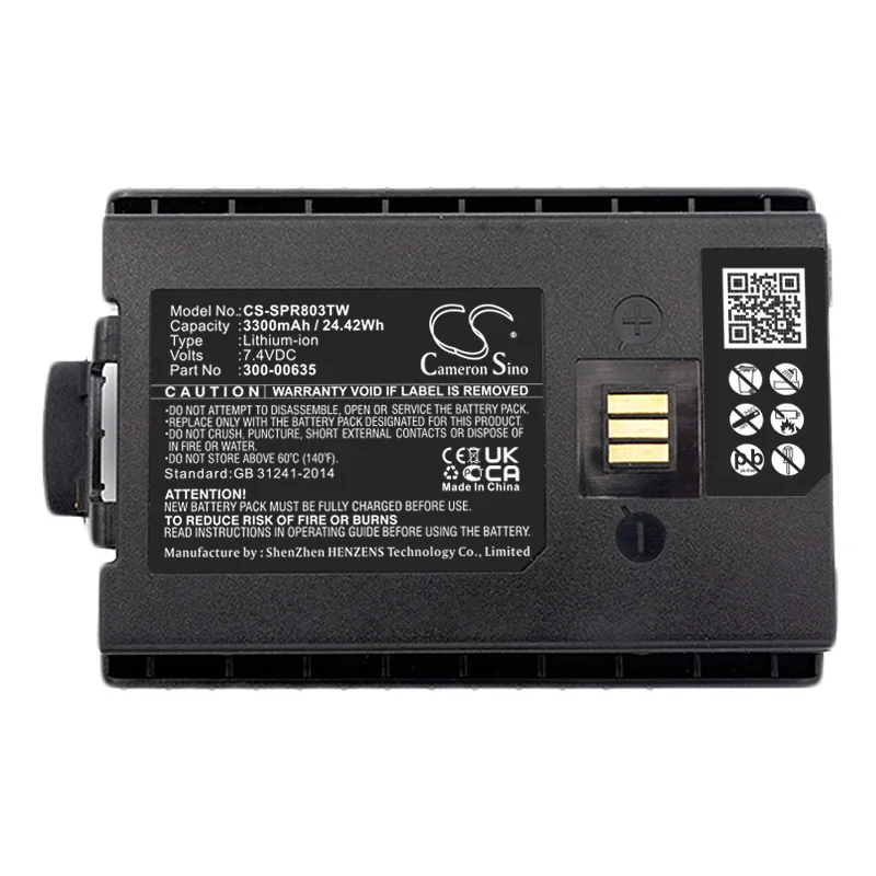 

CS Two-Way Radio Battery for Sepura 300-00635 634 00631 01174 01175 Simoco-Sepura STP8000 Fits Sepura STP8000 80 035 038 3300Mah