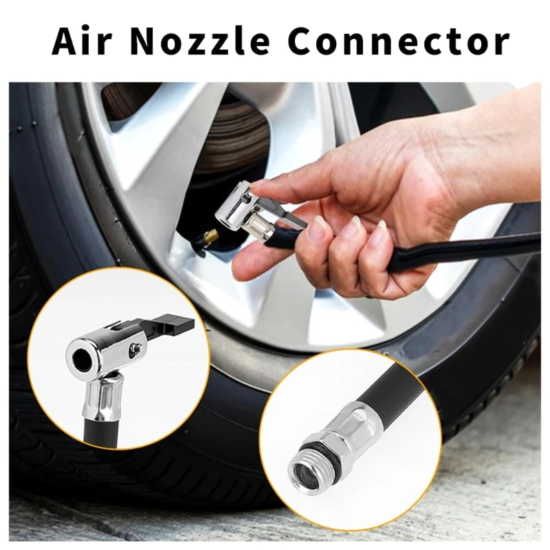 35cm/40cm/50cm Compressor Hose Tire Inflation Hose Air Inflator Connector Motorcycle Inflator Hose Extension Tube