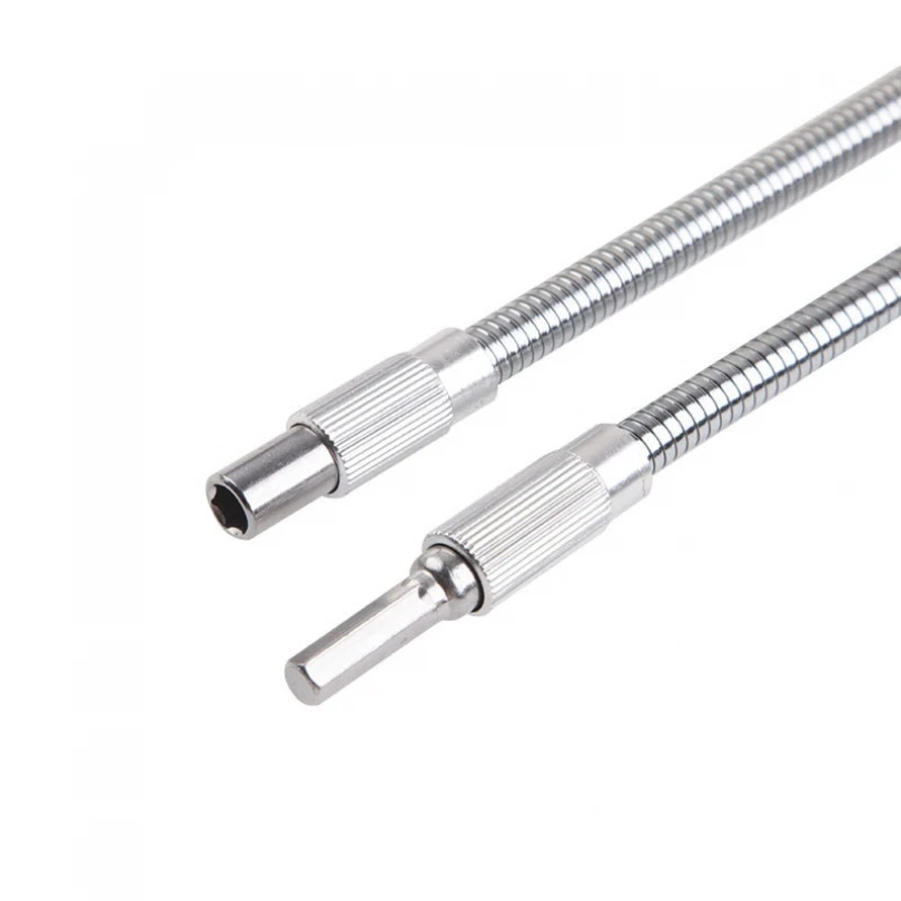 Supporto per punta da trapano con estensione a impatto flessibile da 2 50mm Driver a percussione con albero flessibile gambo esagonale a cambio rapido per cacciavite per trapano elettrico