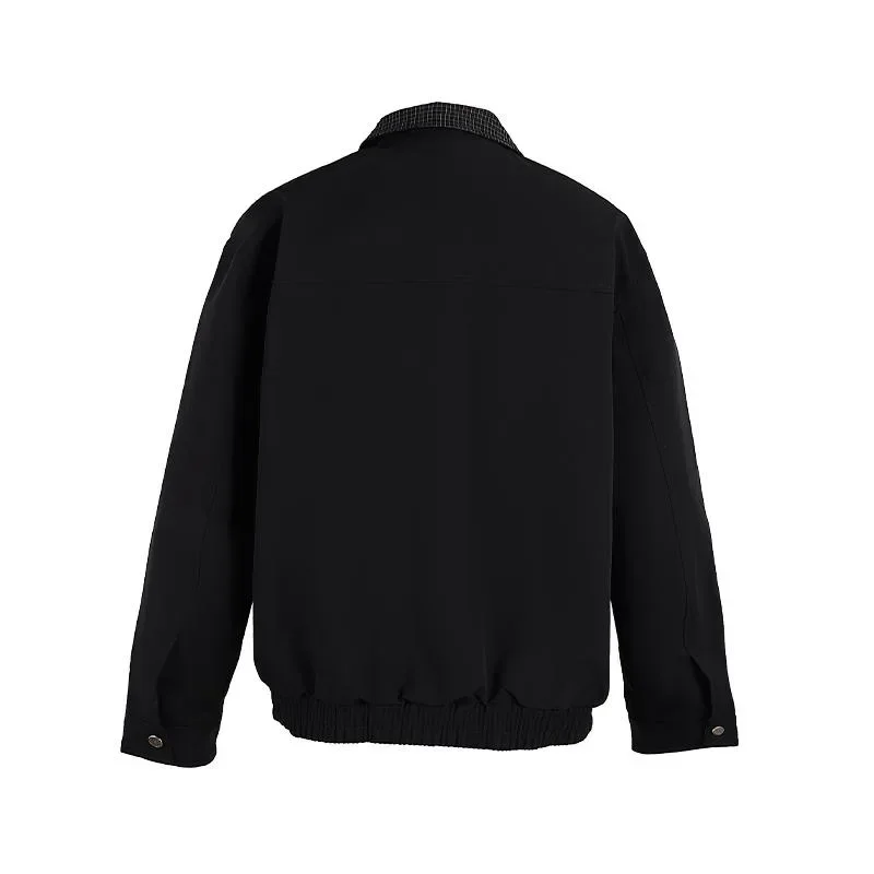 New Three-Dimensional Cut Jacket For Men NEW Men High-Quality Fashionable Autumn Patchwork Color-Blocking Lapel Jacket