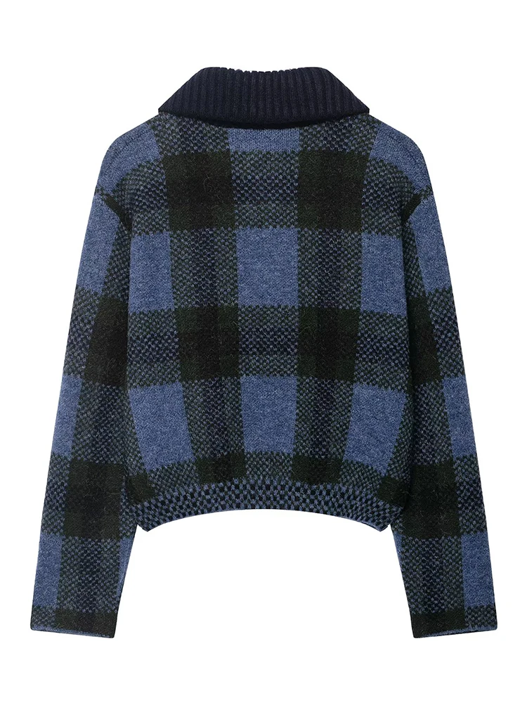 Dames trui trui 2025, herfst winter nieuwe mode lange mouwen afdrukken dames trui trui elegante high street top