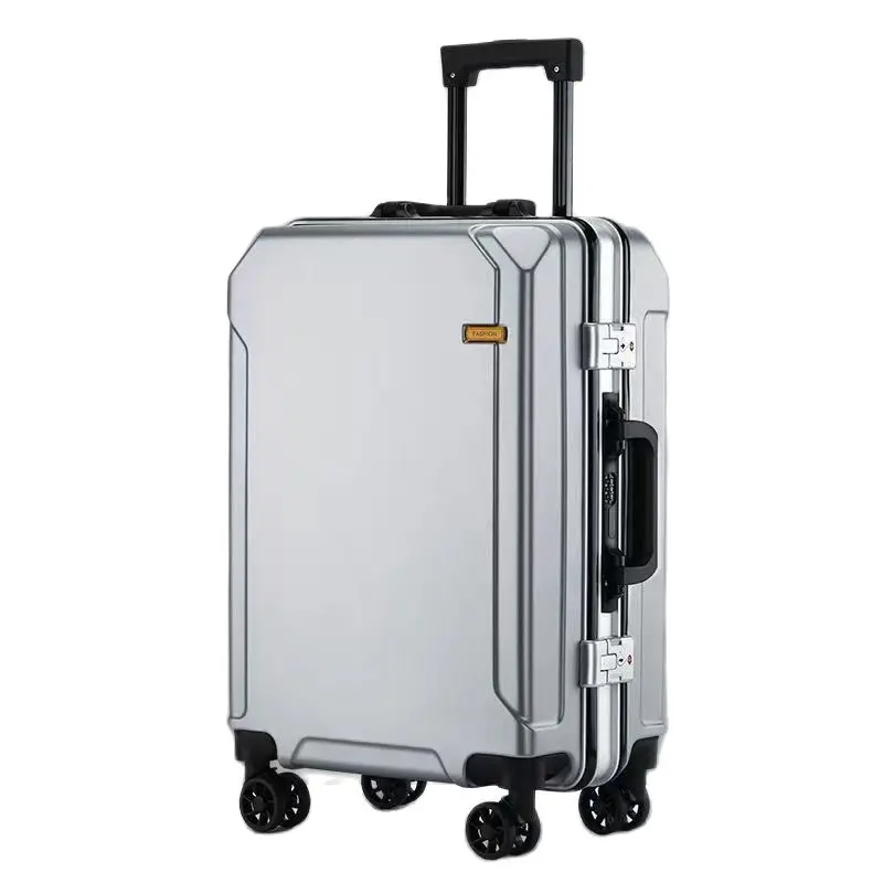 Luggage with USB Charging 20/22/24/26 Inch Brand Suitcases Travel Women Aluminum Frame Suitcase on Wheels Men Suitcase Zipper