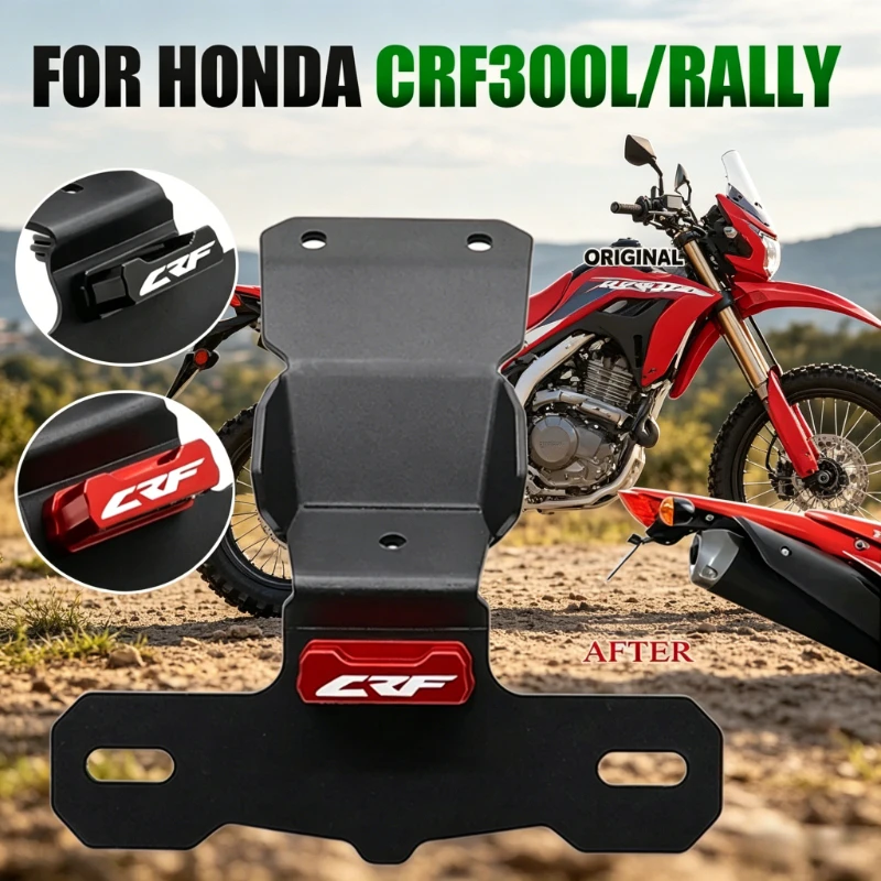 

Кронштейн для заднего номерного знака мотоцикла с LED-подсветкой для Honda CRF300L CRF 300 L Rally 2021-2024