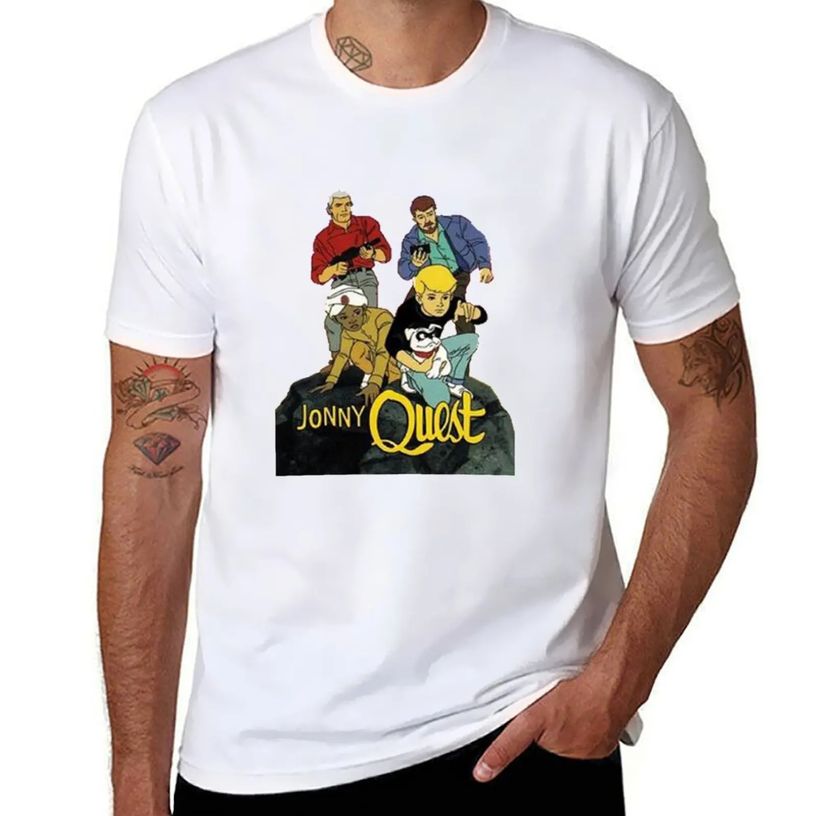 

the real adventures of jonny quest T-Shirt anime t shirts for man t shirts with prints T-Shirt