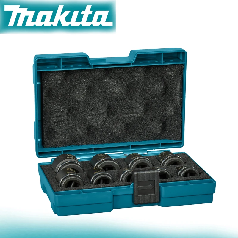 Makita Original E-16564 Impact Socket Set Spanner Set Chromium Molybdenum Material Durable Tool Accessories 9-Piece 1/2 Inch