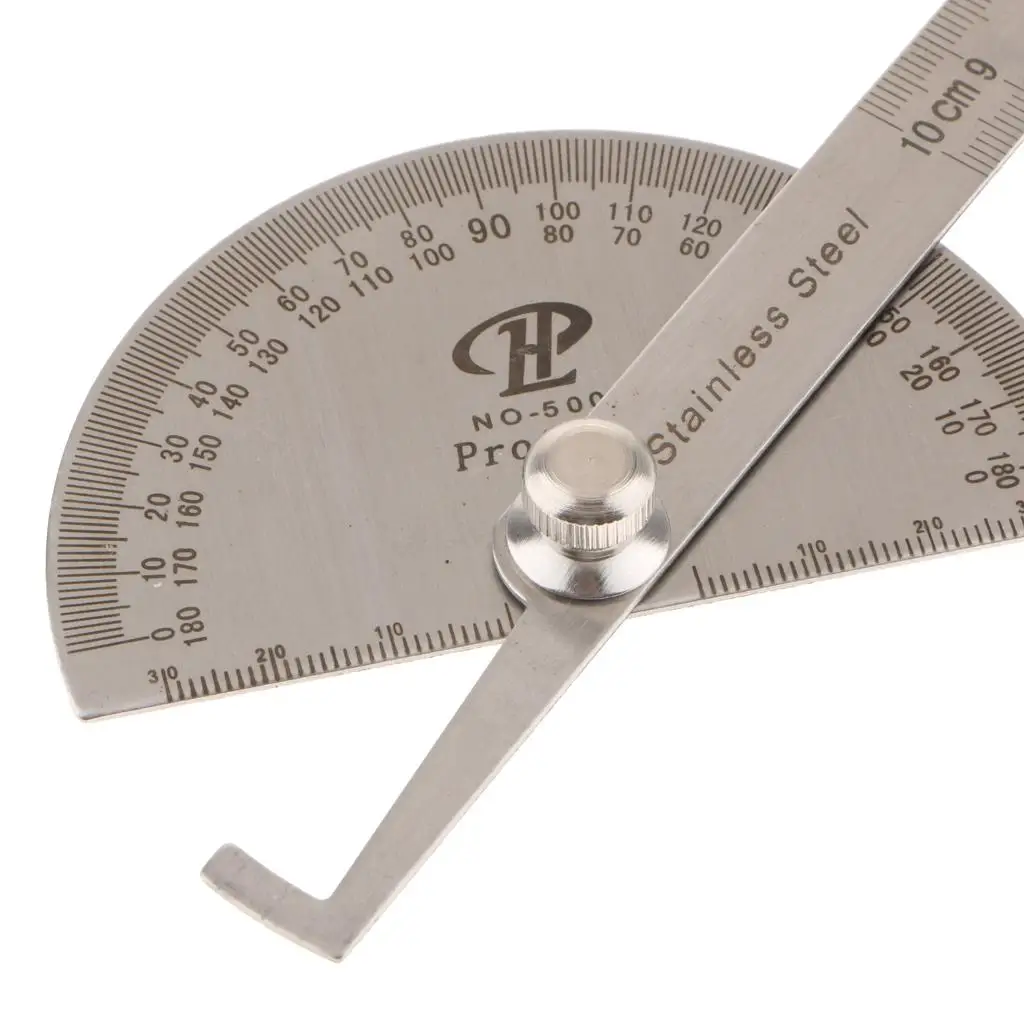 Stainless Steel Rotary Protractor Angle 00mm Measuring Tool