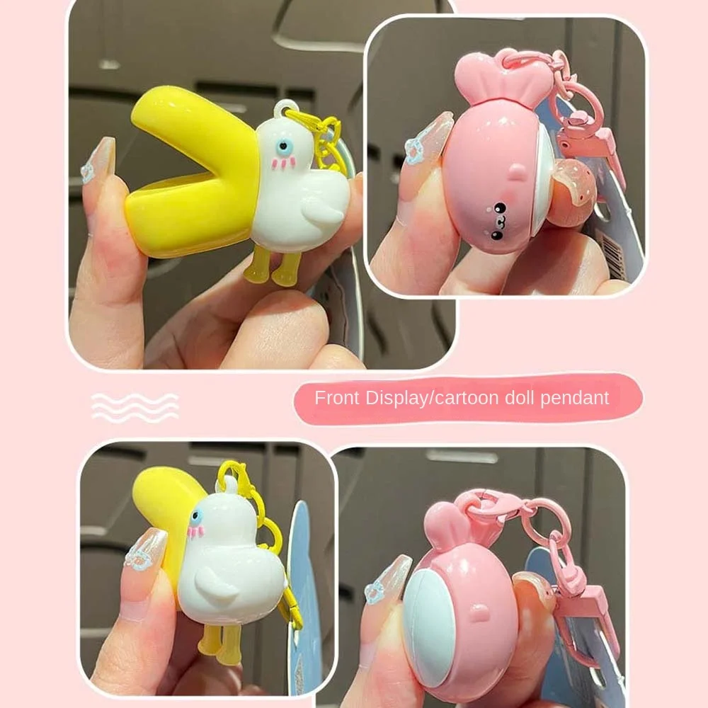 PVC Pelican Keychain Large Mouth Pelican Catch Fish Big Beak Bird Doll Toys Keyring Korean Style Cartoon Couple Keychain