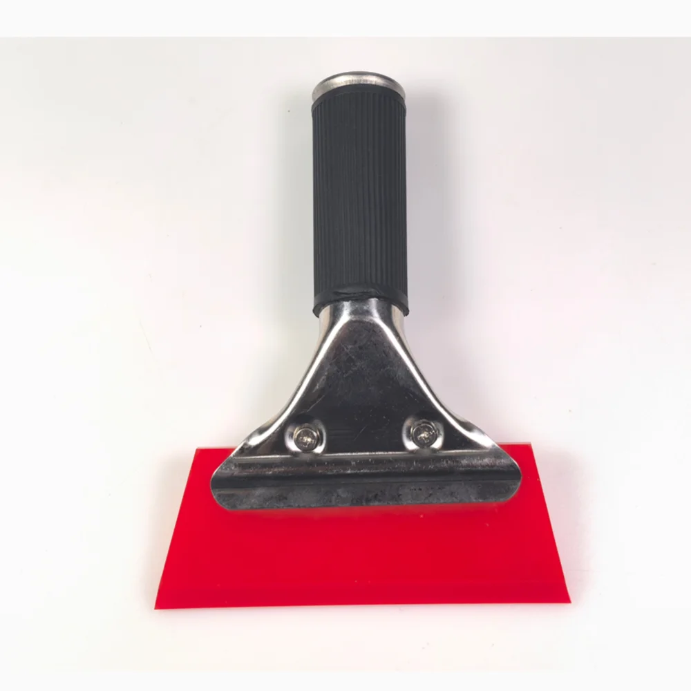 Qili QH-03 squeegee vinyl wrap tool color chang film install Stainless steel handle squeegee building tools rubber squeegee