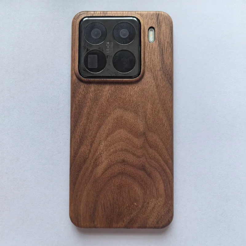 

Для Xiaomi 15s Pro Xiaomi 15 Ultra Орех Эни Дерево Палисандр Деревянная задняя крышка