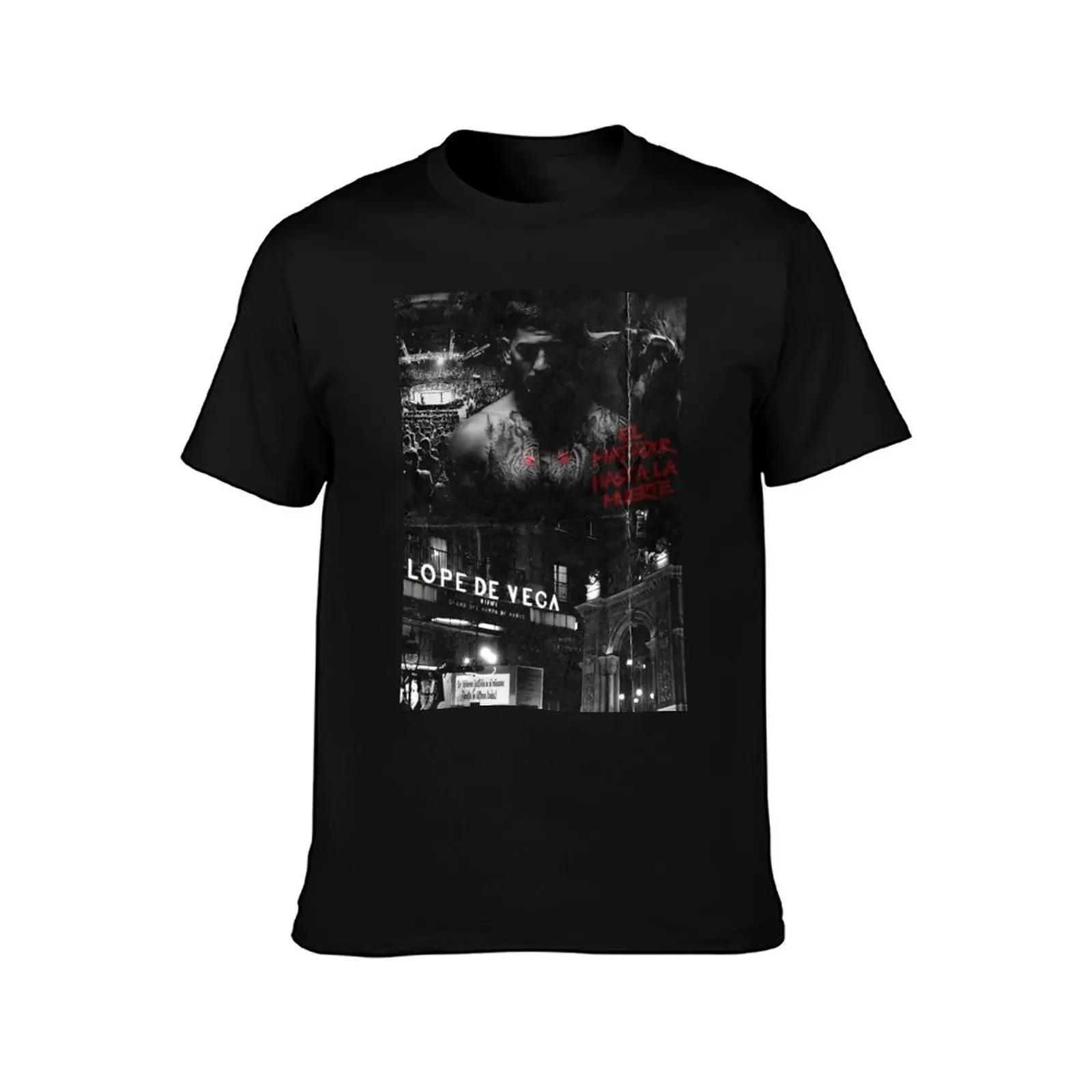 Ilia El Matador Topuria T-Shirt Basic Solid Color Short Sleeve T-Shirt