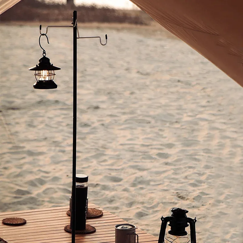 Camping Lantern Stand Tabletop Detachable Lantern Hangers Portable Light Holder Lighting Brackets Tourist Hiking Equipment