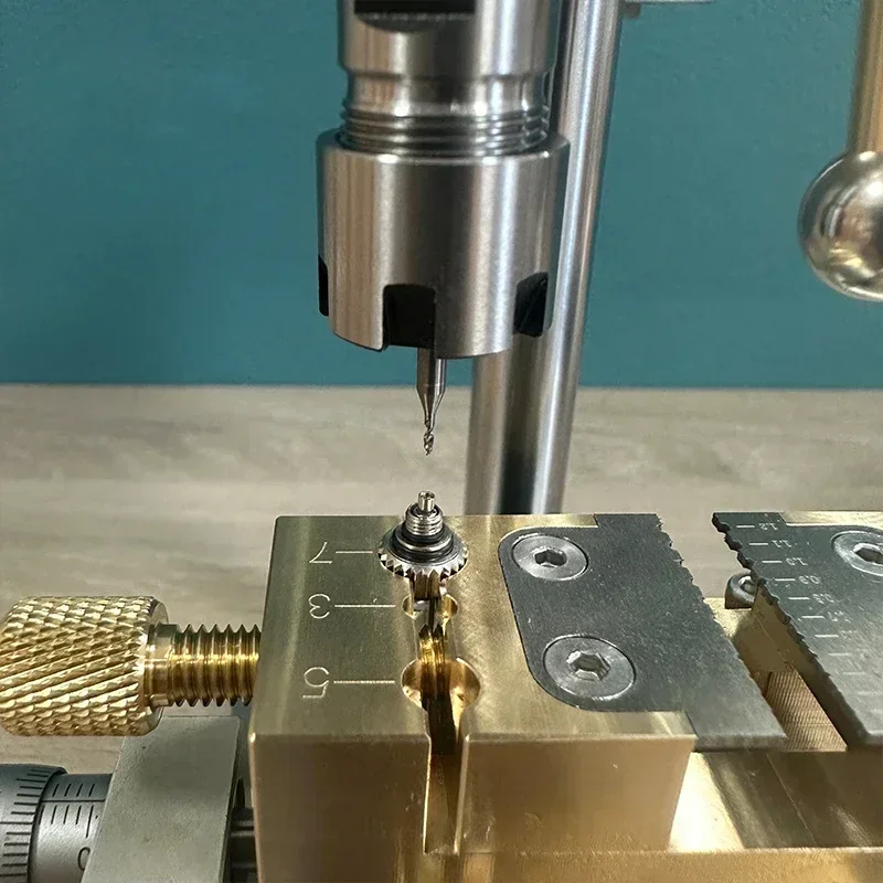 Multifunctional Precision Watchmaker Repair Tool Bench Drill Crown Punch for Broken Screws Movement Plate Watch Repair