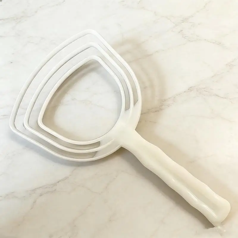 Meat Tool Plastic Meat Scraper Handhold Manual Fish Scales White Bone Scraper Kitchen Bone Dust Scraper Bone Scraper