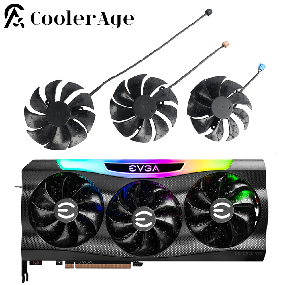 

Original New 87MM PLD09220S12H 12V 0.55A 4Pin Graphics Card Fan For EVGA RTX 3070 3080 Ti 3090 FTW3 ULTRA GAMING GPU Cooler