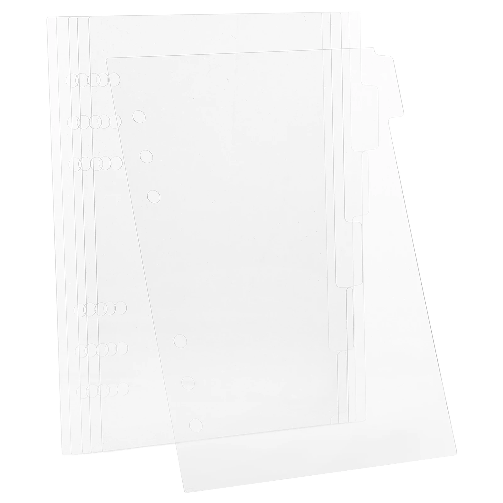 

6Pcs Transparent Acrylic Notebook Cover Removable Inserts DIY Journal Planner Clear Shell Traveler Student Binder Accessory