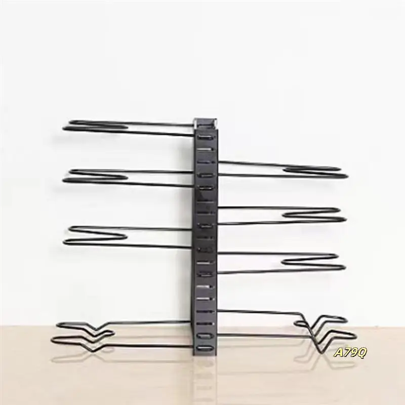

Pot Organizer Rack 8 Tiers Pots And Pans Organizer, Pot Lid Organizer For Kitchen Cabinet Cookware Storage