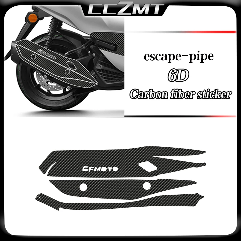 For CFMOTO 150SC 150 SC SC150 150sc 2024 Fuel tank sticker body protection film 6D carbon fiber sticker modification accessories - Image 6
