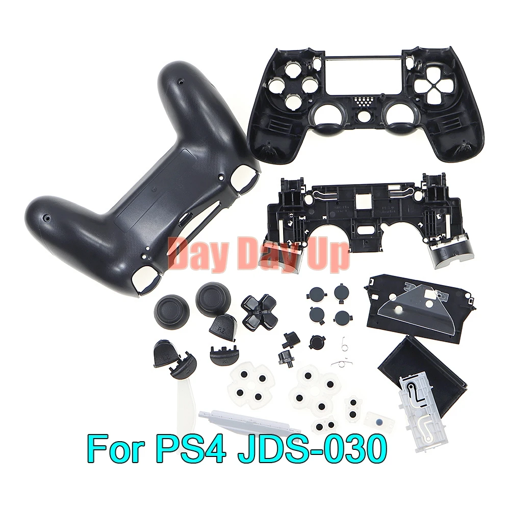 1 مجموعة ل PS4 تحكم JDS 030 JDS-030 V3 الجبهة الخلفية البلاستيك الصلب الإسكان شل الحال بالنسبة PS4 V3.0 JDM-030 غمبد #2