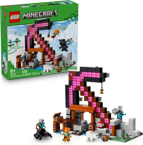 LEGO 21277 Minecraft: Classic Mine Pick Puzzle Building Blocks Toys for Boys and Girls Children's Birthday Gifts
