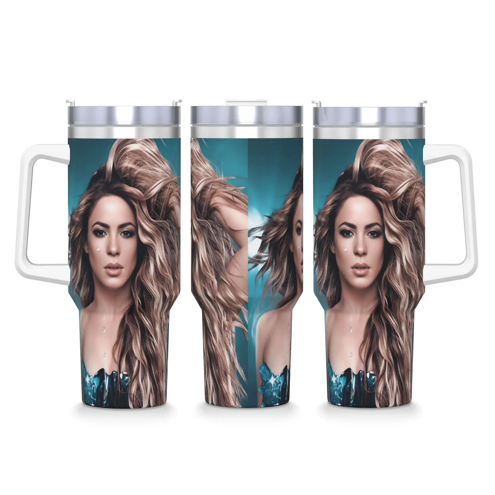 Stainless Steel Tumbler Singer S-Shakira Thermal Mug  Keep Heat Cold and Hot Car Mugs Driving Custom Water Bottle