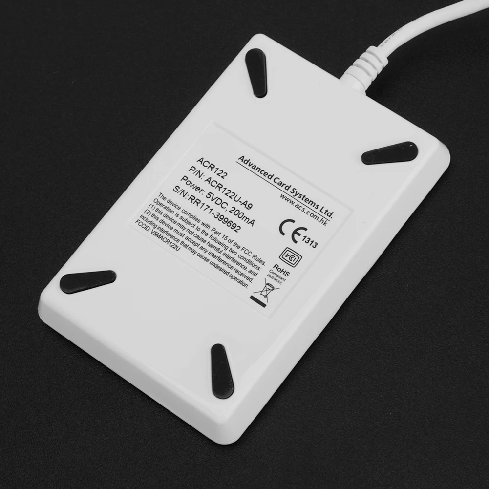 ACR122U Contactless Smart Reader Writer 13.56Mhz NFC Card Reader Writer for Access Control Electronic Ticketing