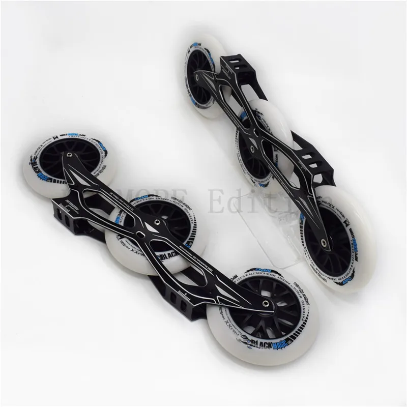 Inline Skate Base With MPC XXFirm Wheels 3x110mm 3x125mm Inline Speed Skate Wheel Marathon Competition Racing PS Triple X Frame