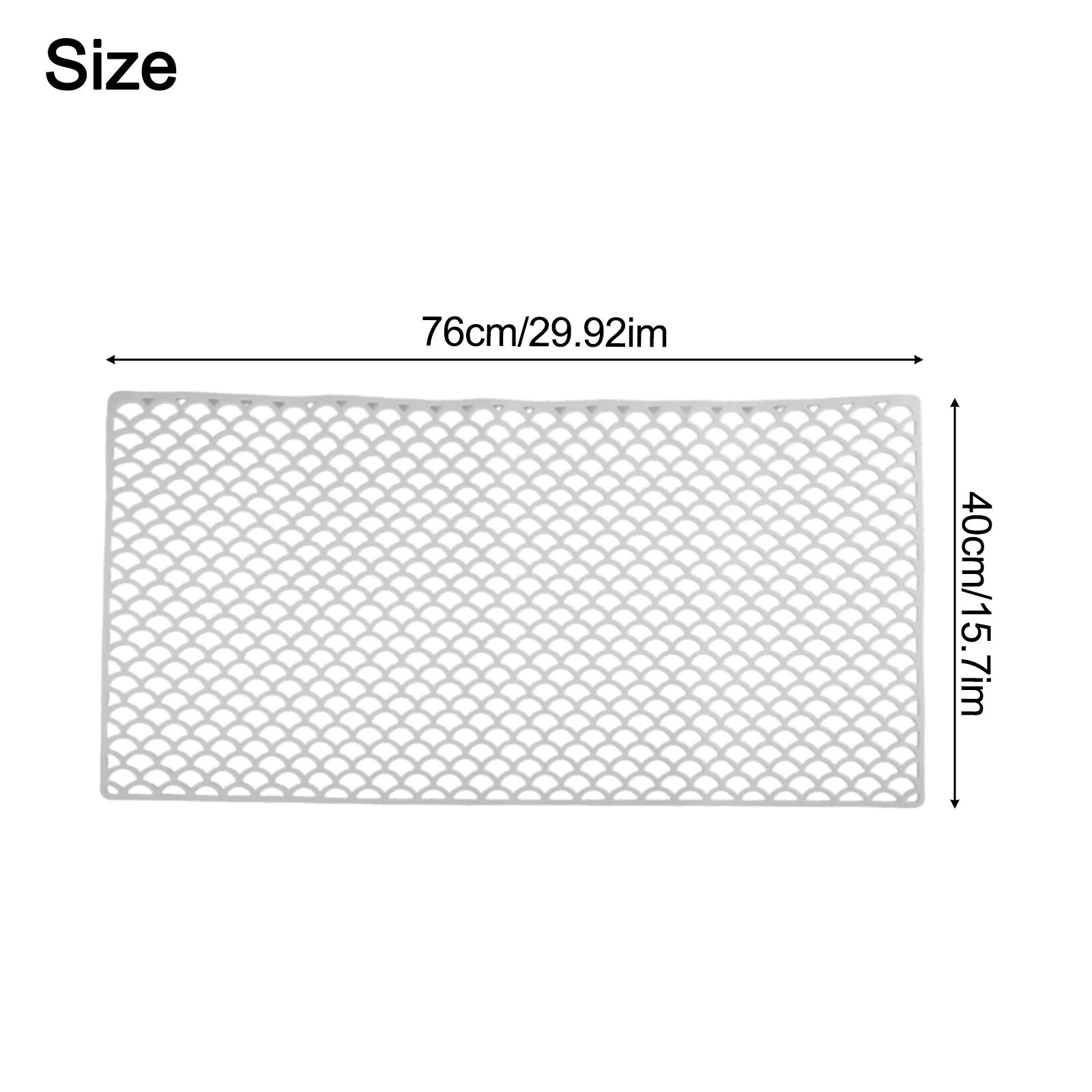 For Daily Kitchen Use 29.92 In X 15.7 In Non-Slip Sink Protector Insulation Pad Customizable Sink Mat Defrost Grid