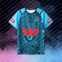 Adult Mens Size Tops Quality Children Clothes 2024 Nsw Blues State Of Origin Indigenous Rugby Jersey Men Boys Tee Kids T-Shirt
