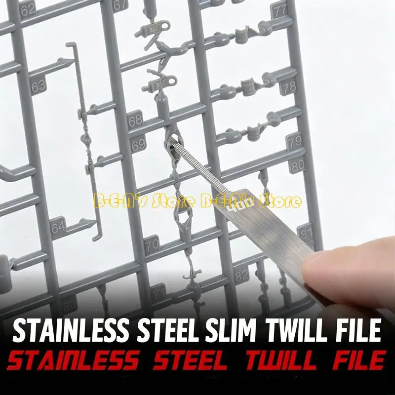 Y1AD Detail Twill File for Hand-Guided Smoothing on Miniature Builds 400-1000Grit