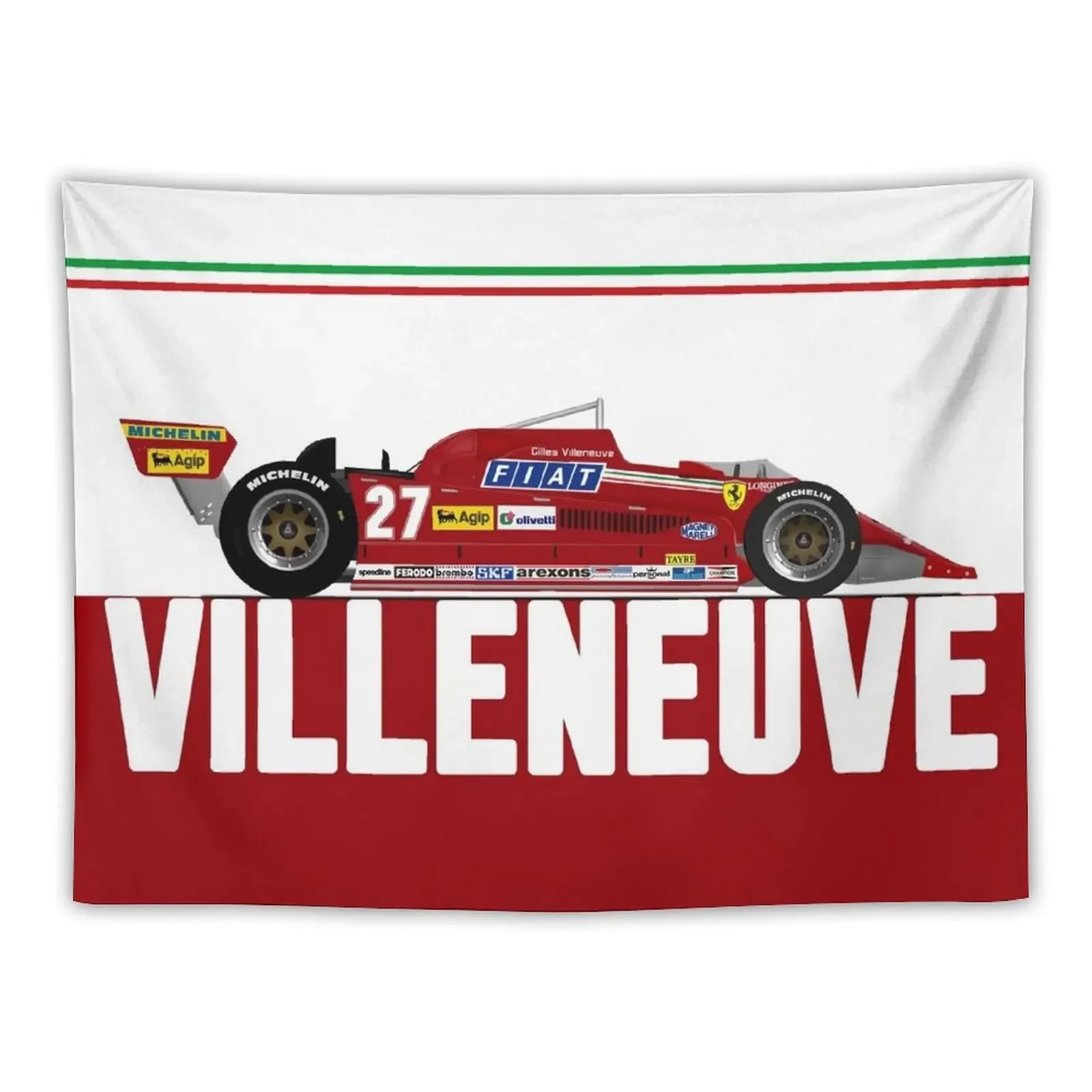 

Gilles Villeneuve - 126CK Tapestry Bedroom Decorations Decorative Wall Room Decoration Accessories Tapestry