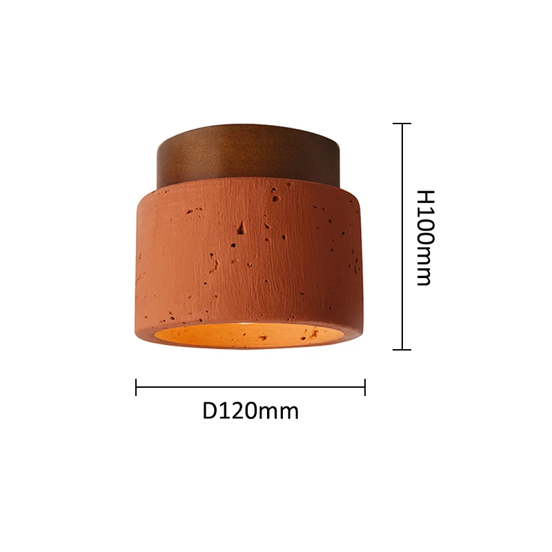الرجعية الجوز الحجر المواد شفط ضوء السقف شقة غرفة المنزل مصباح صغير النمط الصناعي الممر شرفة الإضاءة