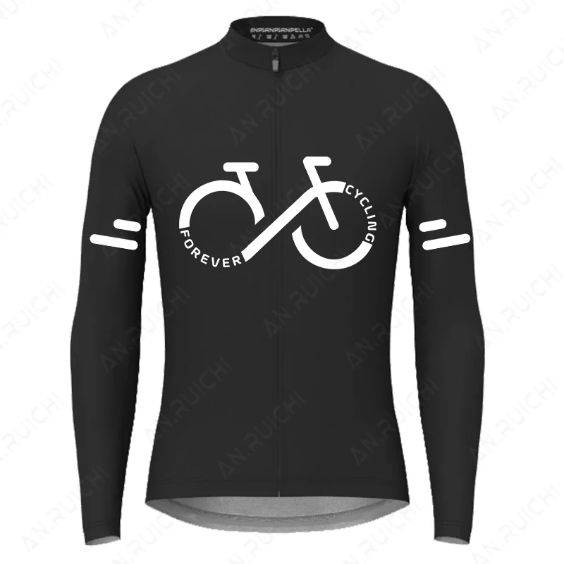 Autumn Long Sleeves Cycling Jersey Breathable Quick Dry Bicycle Shirts Men\'s Outdoor Sport Mountain Road Bike Cycling Clothing